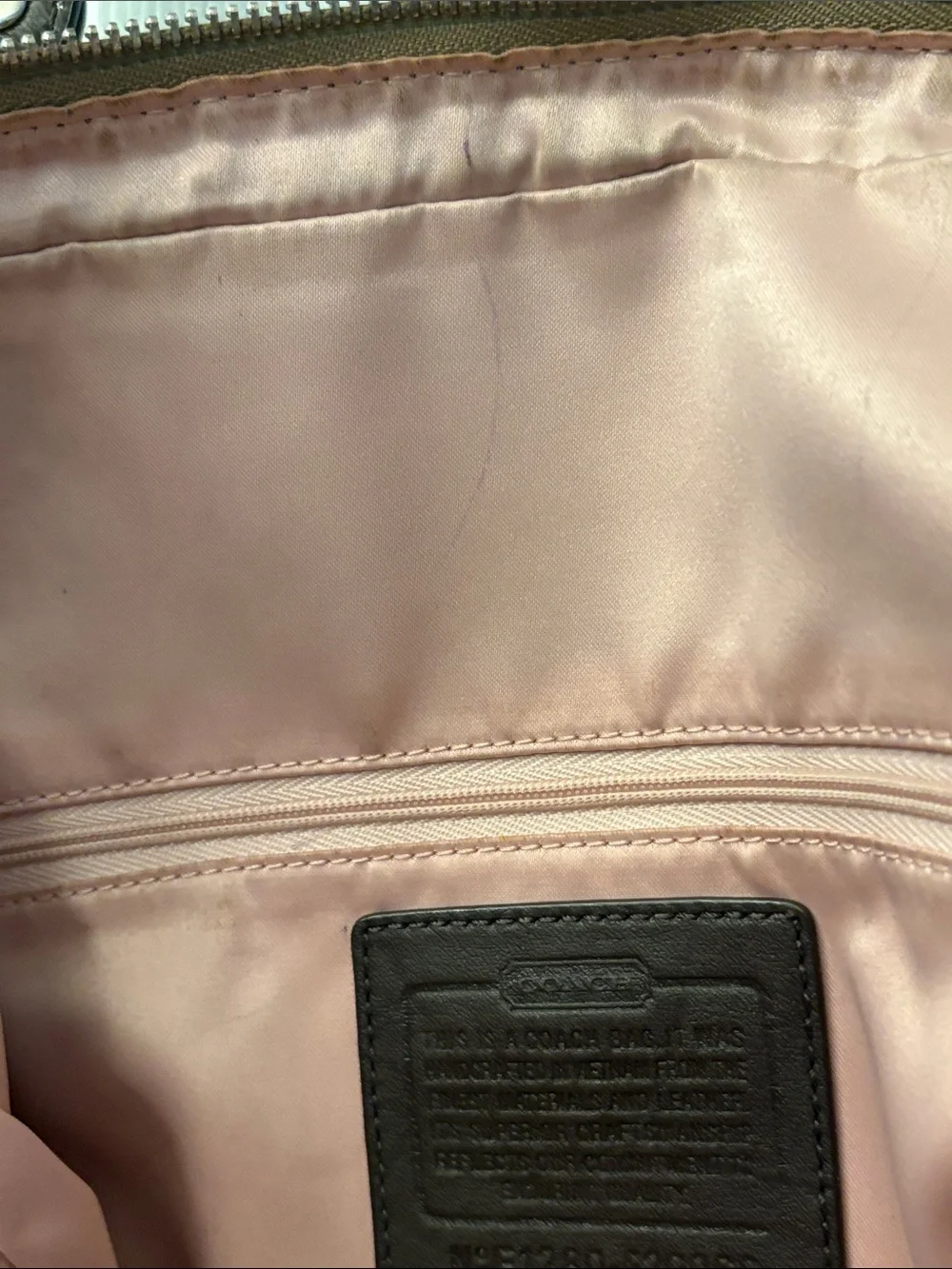 Coach shoulder tote